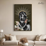Floral Monarch Abstract canvas art