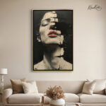Dark Flame Elegance canvas Art