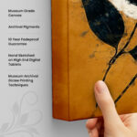 Sunset Leaf Glow Canvas art - Image 3