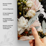 Floral Monarch Abstract canvas art - Image 3