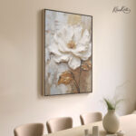 Impasto White Blossom canvas art - Image 2