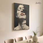 Dark Flame Elegance canvas Art - Image 2