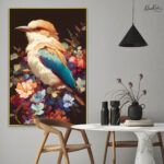 Sapphire Bloom Canvas art