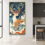 The Celestial Stag Canvas art