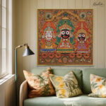 Puri Trio Mandala Canvas Wall art - Image 2