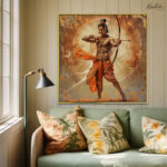 The Archer of Dharma Canvas Wall art - Image 2