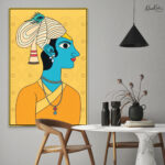 The Blue God Canvas Art