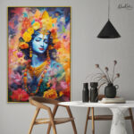 Geometric Gopala Canvas Art