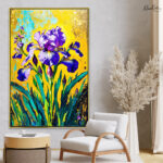 Electric Iris Canvas Wall Art