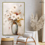 Misty Bouquet Canvas Wall Art