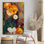 Urban Pansies Canvas Wall Art