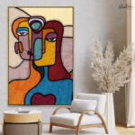 Cubist Gaze Canvas Wall Art