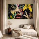 Vivid Dahlia Canvas Wall Art