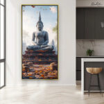 Serene Temple Ascent Canvas art