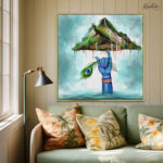 Govardhan's Gentle Lift Canvas Wall art - Image 2