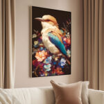 Sapphire Bloom Canvas art - Image 2