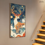 The Celestial Stag Canvas art - Image 2