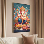 Ganesha's Coronation Canvas Art - Image 2