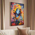 Geometric Gopala Canvas Art - Image 2