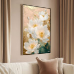Golden Purity Canvas Wall Art - Image 2
