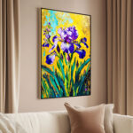 Electric Iris Canvas Wall Art - Image 2