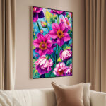 Fuchsia Dream Canvas Wall Art - Image 2