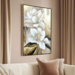 Gilded Lilies Canvas Wall Art - Image 2