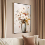 Misty Bouquet Canvas Wall Art - Image 2