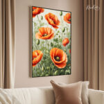 Summer Poppies Canvas Wall Art - Image 2