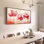 Trio Lotus Canvas Wall Art - Image 2