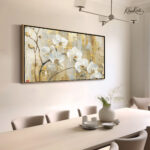 Gilded Orchid Canvas Wall Art - Image 2