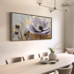Lunar Bloom Canvas Wall Art - Image 2
