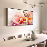 Monarch's Bloom Canvas Wall Art - Image 2