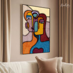 Cubist Gaze Canvas Wall Art - Image 2
