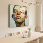 Cerulean Bloom Canvas Wall Art - Image 2