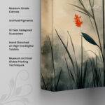 Poppy Triptych Canvas Wall Art - Image 3