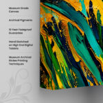 Electric Iris Canvas Wall Art - Image 3