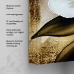 Gilded Lilies Canvas Wall Art - Image 3