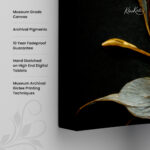 Gilded Bloom Canvas Wall Art - Image 3