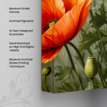 Summer Poppies Canvas Wall Art - Image 3