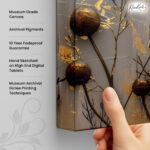 Lunar Bloom Canvas Wall Art - Image 3