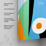 Glimmering Bamboo Canvas Wall Art - Image 3