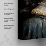 Golden Iris Canvas Wall Art - Image 3