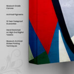 Bold Geometry Canvas Wall Art - Image 3