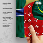 Golden Lotus Pond Canvas Art - Image 3