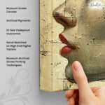 Pale Peony Whisper Canvas Wall Art - Image 3