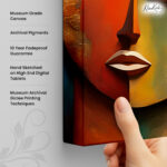 Turquoise Angle Canvas Wall Art - Image 3