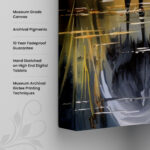 Crowned Elegance Canvas art - Image 3