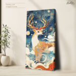 The Celestial Stag Canvas art - Image 4