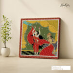 Pattachitra Draupadi Vastraharan Canvas Wall art - Image 3